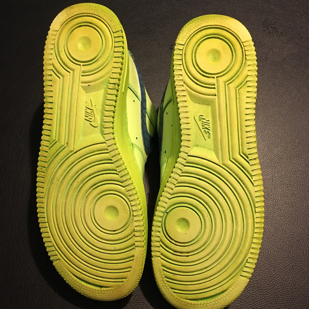 Nike Air Force 1 Green dyed with  Snakeskin check - Picture 4 of 4